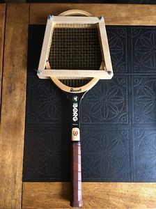 Bancroft Borg Wood Tennis Racquet Personal Used By Bjorn Borg 4 5/8