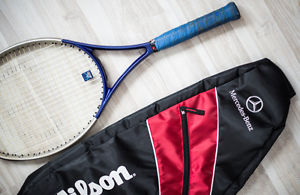 Mercedes Benz tennis racquet with Wilson bag