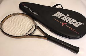 Prince Triple Threat TT Attitude Mid Plus Tennis Racquet 4 3/8 100 Sq" W/Case
