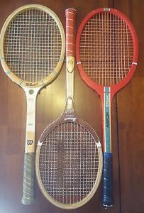 VINTAGE BILLIE JEAN KING TENNIS RACQUET LOT OF 3