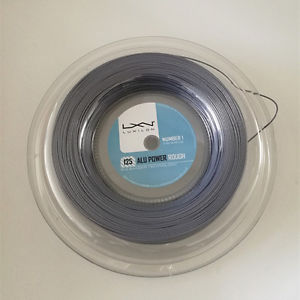 Hot Sale LUXILON  Alu power Rough Tennis String 1.25mm 660ft No printing SILVER