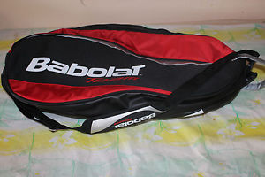 Babolat Team Tennis 6 Racquet Red Black White Bag