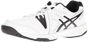 ASICS Mens Gel-Gamepoint Tennis Shoe, White/Black, 10.5 M US