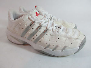 adidas Performance Womens Barricade V Classic Tennis Shoe White Silver Size 7