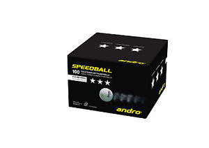 Andro Bola de la velocidad, paquete de 100 Celuloide 3 estrellas Bolas
