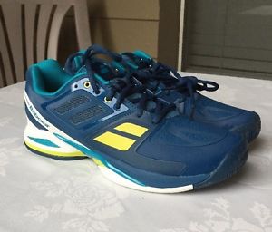 Babolat "New" Propulse Men's Tennis Shoes Yellow/Blue Size 8 1/2 Ortholite