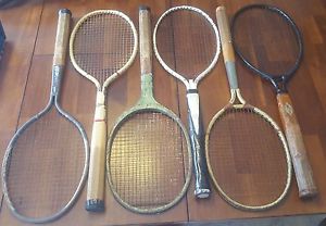 VINTAGE DAYTON STEEL TENNIS RACQUETS LOT OF 6