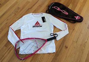 Ektelon Pink EXO3 TORON 155 LE -ESP SS Grip w/ Cover and Long Sleeve XL Dri Fit