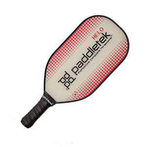 Paddletek Pickleball Paddle, HELO, 7.2-7.9 ounces, 5 yr - Lifetime warranty Red
