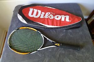 Wilson K Factor Zen 103 Sq/In Tennis Racquet w/ Case - Good Condition