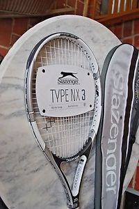 NEW Slazenger TYPE NX 3  TENNIS 4 1/2 Racket Strung  w/case