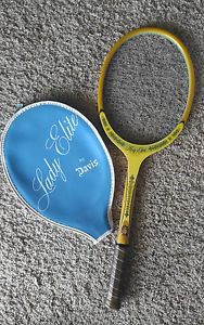 Vintage classic beauty Tad Davis Lady Elite Wooden Tennis Racquet with Cover