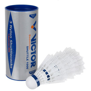 Victor Nylon Shuttle 3 1000 Boite Badminton Balle Badminton Volants Plastique
