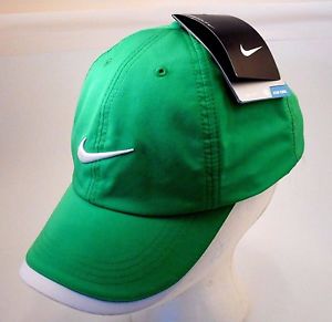 NEW! Green NIKE YOUTH Unisex  Golf  Cap DRI-FIT Tennis Hat Featherlight