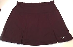 Nike Dri-Fit Womens Tennis Skirt Skort Shorts Burgundy Pleated Size M Medium