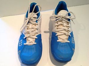 Men's Wilson Rush Pro HC Tennis Shoes Blue White Size 9 Worn Once Twice