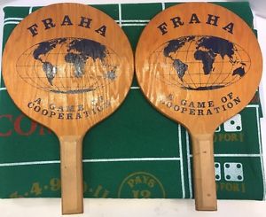 FRAHA Paddle Ball Paddles Beach Wood Racquet Racket Tennis Set of 2