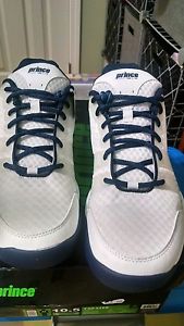 Prince T22 Lite Men's Tennis Shoe US Size 11.5 White/Navy/Cool Blue