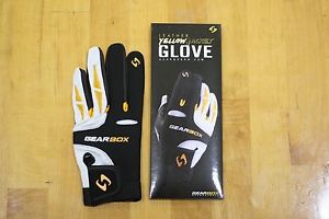 GEARBOX RACQUETBALL GLOVE. YELLOW JACKET. LEFT HAND EXTRA LARGE XL. 1 GLOVE