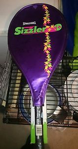 Vintage Spalding Sizzler 16x19,  45-55 lbs,  oversize Tennis Racket