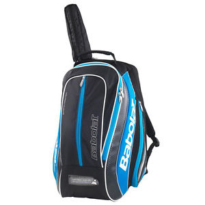 Babolat Pure Drive BackPack Black Blue Tennis Racquet Holder Bag NEW