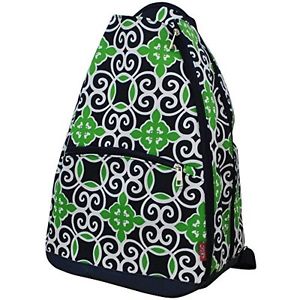 Geometric Sailor Print NGIL Tennis Racquet Holder Backpack