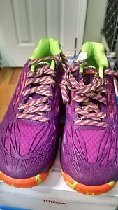 Wilson KAOS Women's Tennis Shoes US Size 9-Azalee Pink/Dark Plum/Grangree