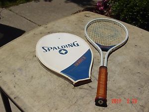 Vintage Spalding Trophy II Aluminum Alloy Tennis Racquet w 4 3/8 Leather Grip