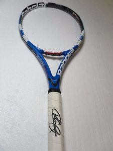 Babolat Pure Drive GT Tennis Racquet Grip 4 3/8 SIGNED Kim Clijsters 2011