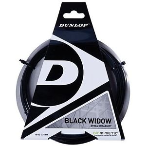 DUNLOP Black Widow Spin And Durability Biomimetic 17G Tennis String--