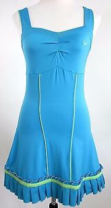 Nike Love Game Tennis Dress Sz S Marina Blue Serena Williams French Open 2010