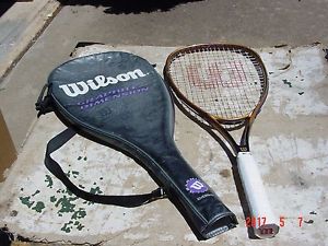 Wilson Graphite Dimension Flat Top Oversize Tennis Racquet w Cover 4 1/2