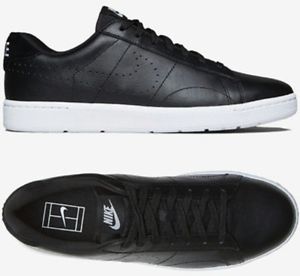 Nike Tennis Classic Ultra Lthr MENS SZ 10 Shoe Black Lthr White Suade NEW NIB