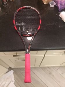 Babolat Pure strike 98 18 x 20  Strung at 50 lbs with natrual gut and RPM
