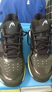 HEAD"Sprint Pro"Men's Tennis Shoes US Size 9.5 -Black/White/Lime