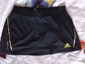 adidas Mujer Tenis Rock negro amarillo Logo FALDA Nuevo XXS-XL nuevo