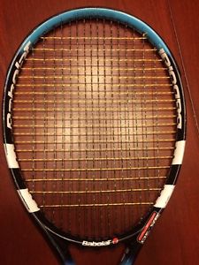 Babolat Pure Drive Team Tennis Racquet 4 3/8" W/Hybrid String and New Grommets