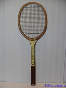 SPALDING PRIZE CUP 1950s 1960s PANCHO GONZALES ANTIQUE VTG WOOD TENNIS RACQUET