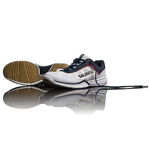 Salming Viper 2.0 Men's Indoor Court Squash Shoes -White/Navy -Reg $160