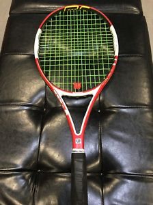 Wilson Ncode Six One 95 Free Shipping  Used Strung New Grip 4 5/8