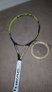 L@@k NEW HEAD extreme S 2.0 4 1/2 TENNIS RACKET AND STRING