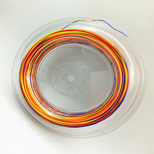 Original soft  feeling 200 meters 0.66MM  badminton string of  rainbow quality