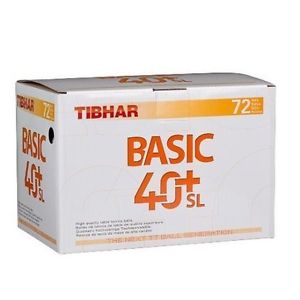 Tibhar Basic 40+ SL 72er-Pack blanco Plástico Trainingsbaelle
