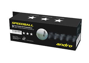 Andro Bola de la velocidad, Pack de 3 Celuloide 3 estrellas Bolas