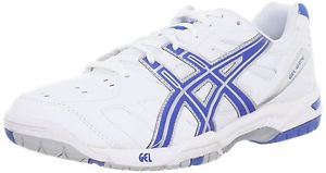 ASICS Men's Gel-Game 4 Tennis Shoe White/Royal Blue/Silver 10 D(M) US