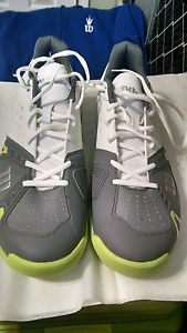 WILSON "Rush Pro HC" Men's Tennis Shoes- US Size 11.5 Wht/Graphite W/Green Glow