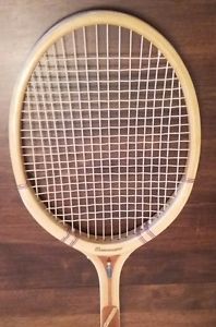 Vintage Slazenger Super Wooden Tennis Racquet w/ Wilson Cover