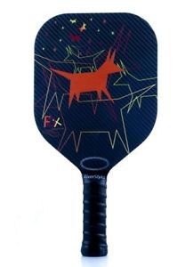 NEW PICKLEBALL PADDLE BY RIVER STYKS - FOX ORANGE BLACK PADDLE w CASE 7.9 OZ