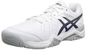 ASICS Men's Gel-Encourage Le Tennis Shoe White/Navy/Black 8.5 D(M) US