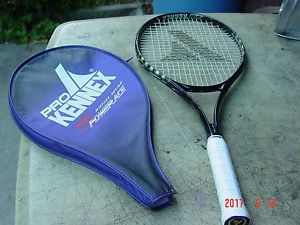 Pro Kennex Power Ace 110 Graphite Tennis Racquet 4 3/8 w Pro Overwrap and Cover
